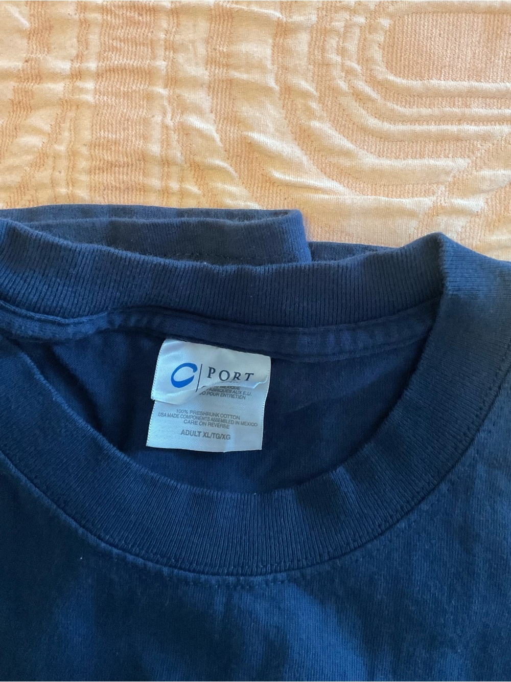 Port and Company Navy Short-Sleeve MAPEI Logo Tee - Picture 4 of 5